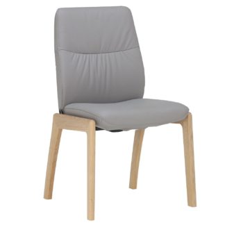 An Image of Stressless Mint Low Back Dining Chair With D100 Legs, Batick Wild Dove