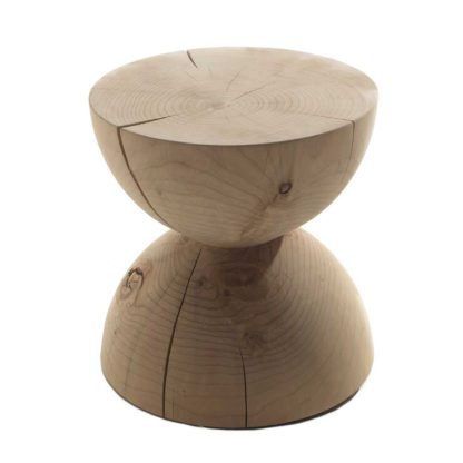 An Image of Riva 1920 Clessidra Wooden Stool, Mario Botta