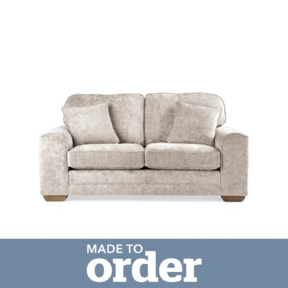 An Image of Morello 2 Seater Sofa Luxury Chenille Premium Chenille Rosewood
