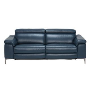 An Image of Paolo Leather 2 Seater Recliner Sofa