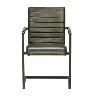An Image of Brutus Leather Dining Chair