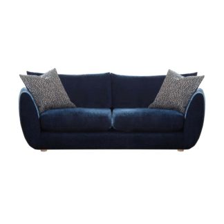 An Image of Big Blue Small Sofa