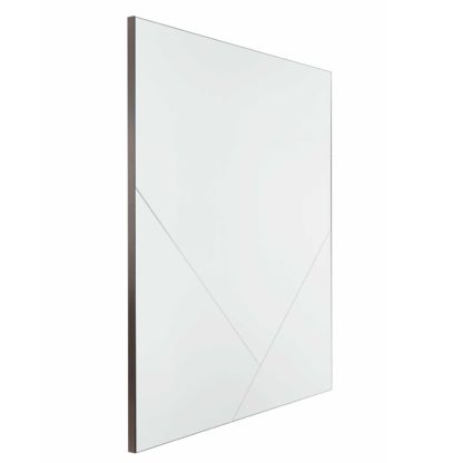 An Image of Silva Mirror, Dark Birch High Gloss