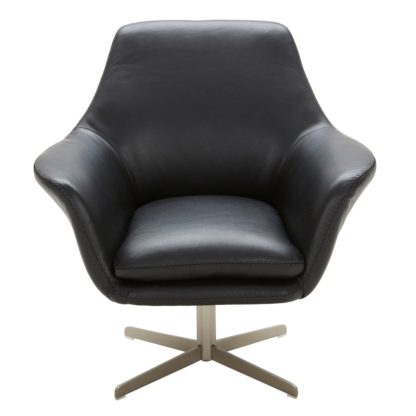 An Image of Ucello Leather Swivel Chair