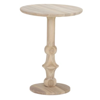 An Image of Positano Garden Lamp Table, Aged Teak