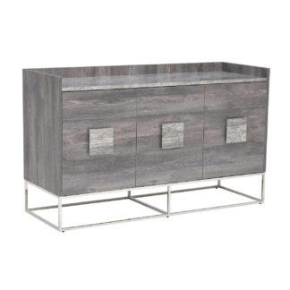 An Image of Minola Sideboard, Midnight Grey and Grey Oak