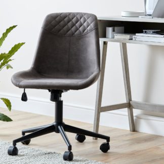 An Image of Thomas Quilted Office Chair Grey