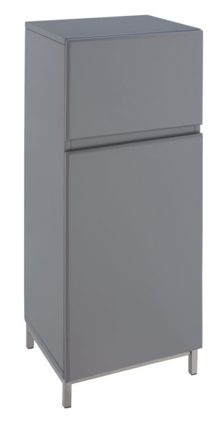 An Image of Argos Home Gloss Single Unit - Grey
