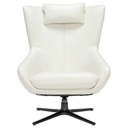 An Image of Laurino Leather Swivel Chair