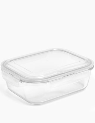 An Image of M&S 2L Glass Fridge Storage Container