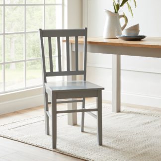 An Image of Brixton Set of 2 Dining Chairs Grey