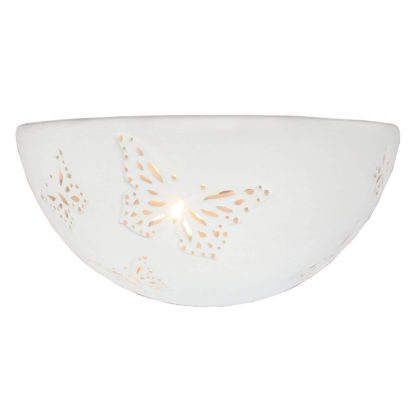 An Image of Papillon Ceramic Punched Wall Light