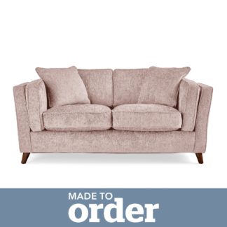 An Image of Arabella 2 Seater Sofa Luxury Chenille Premium Chenille Rosewood