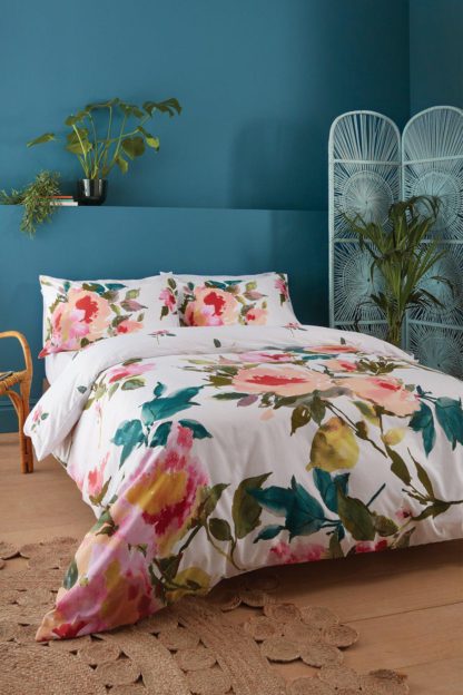An Image of Abstract Floral King Duvet Set