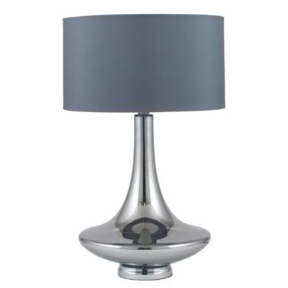 An Image of Grey Glass Table Lamp