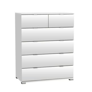 An Image of Dylan Wooden Chest Of Drawers In Pearl White