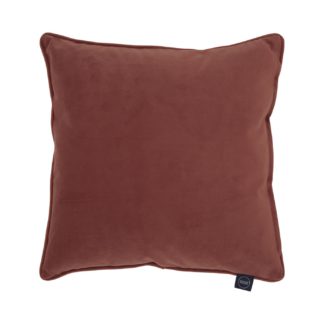 An Image of Plush Velvet Cushion, Dark Blush