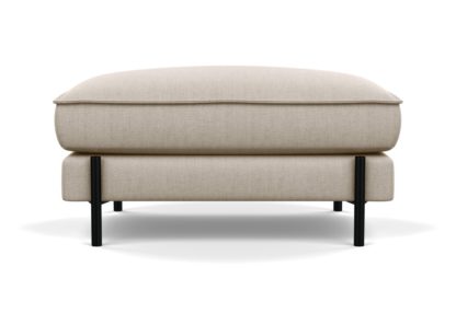 An Image of Heal's Tortona Footstool Brecon Charcoal