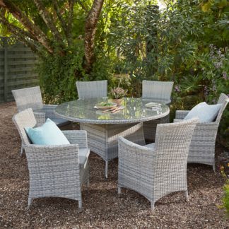 An Image of Florence 6 Seater Garden Dining Set