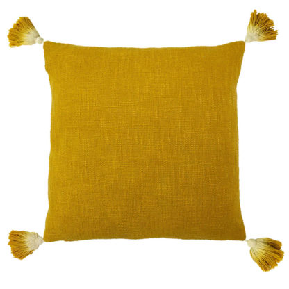 An Image of Juniper Tassel Cushion, Ochre
