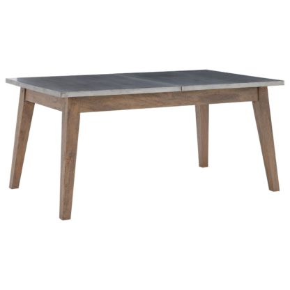 An Image of Hancock Extending Zinc Dining Table, Salvage Deep Grey