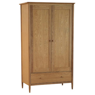 An Image of Ercol Teramo 2 Door Wardrobe, Oak