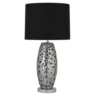 An Image of Tall Circles Table Lamp, Silver