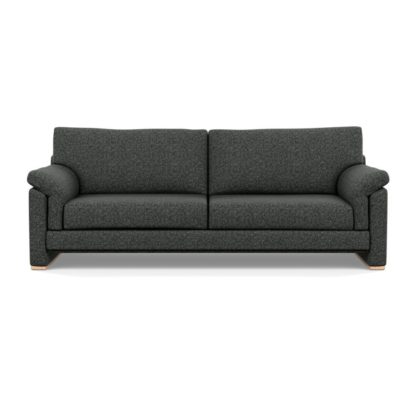 An Image of Heal's Paris 4 Seater Sofa Brecon Charcoal Natural Feet