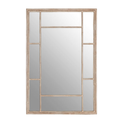 An Image of Zara Antique Silver Panel Wall Mirror