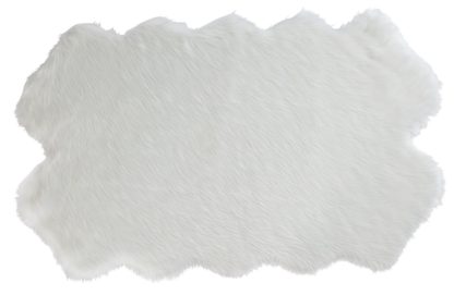 86d200ecc0426546a1d632d9022e9fcd2796fc021ee974dec69c7ccb0961672d.jpg An Image of Habitat Double Sheepskin Faux Fur Shaped Rug - 110x180cm