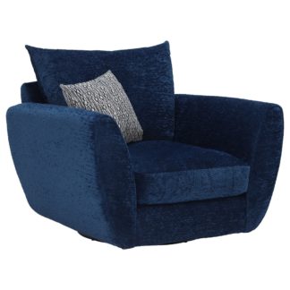 An Image of Big Blue Swivel Chair