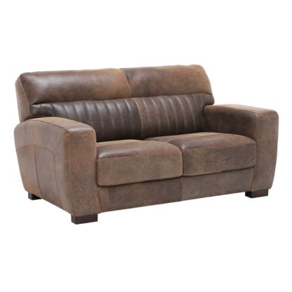 An Image of New Missano Leather Loveseat