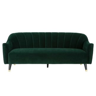 An Image of Lois 3 Seater Velvet Sofa