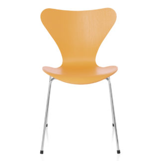 An Image of Fritz Hansen Series 7 Chair Egyptian Yellow Coloured Ash