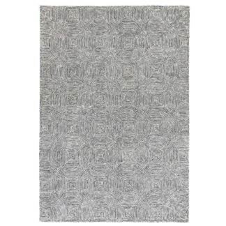 An Image of Camden Rug, Black and White