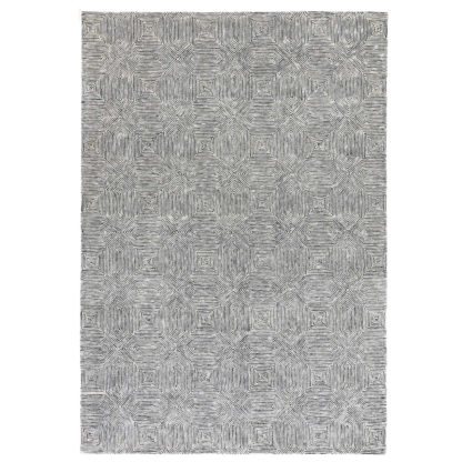 An Image of Camden Rug, Black and White