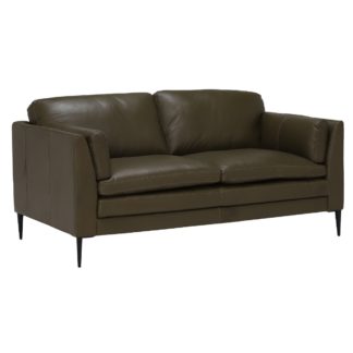 An Image of Zeta Leather Love Seat