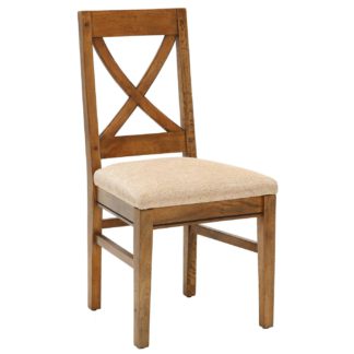 An Image of New Frontier Mango Wood Dining Chair