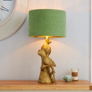 An Image of Polly Parrots Gold Table Lamp Gold