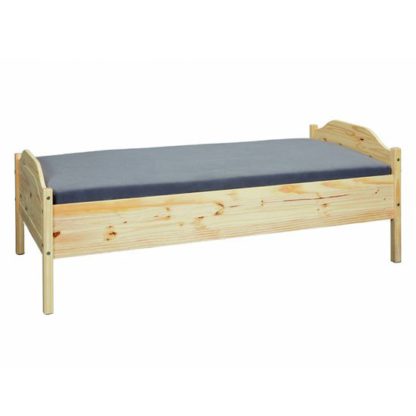 8ebdb4255ccd9f5d41e02bb67121df0d3dab7e73b296e0a4922bf655901f318d.jpg An Image of Karlo Wooden Single Bed In Natural Oak