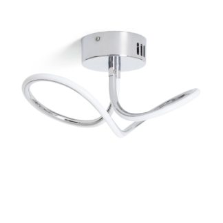 An Image of Habitat Bow Flush to Ceiling Light - Chrome