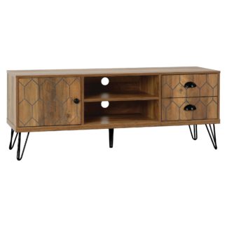 An Image of Ottawa TV Stand Mid Oak (Brown)