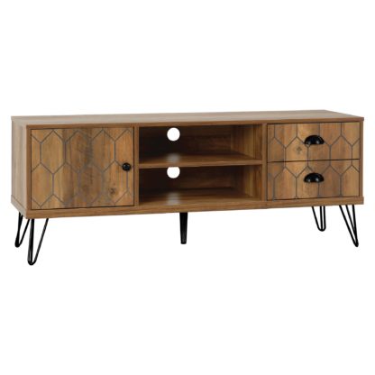 An Image of Ottawa TV Stand Mid Oak (Brown)