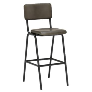 An Image of Twyford Leather Bar Stool