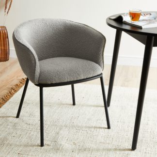 An Image of Ciara Chair Boucle Grey