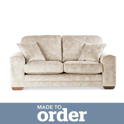 96b3a608bcbf7bde6a57c0328fad1aca96a733fcdfc475f293e8c5309471de6c.jpg An Image of Morello 2 Seater Sofa Slub Velvet Slub Velvet Forest Green