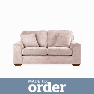 An Image of Morello 2 Seater Sofa Luxury Chenille Premium Chenille Rosewood