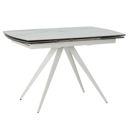 An Image of Livorno Extending Dining Table, Staturio and White