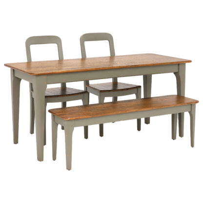 An Image of Maison Dining Table, Bench and 2 Dining Chairs
