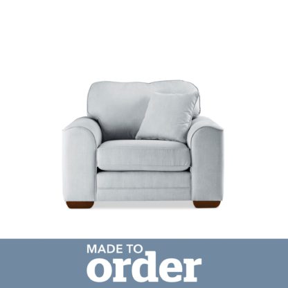 99975c6509b39887b0d56fe99430f84241a62a1149baed4f4d7e079732d2c86c-1.jpg An Image of Morello Armchair Brushed Plain Fabric Brushed Plain Cobalt